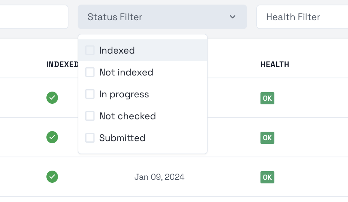 Search and Filters Included
